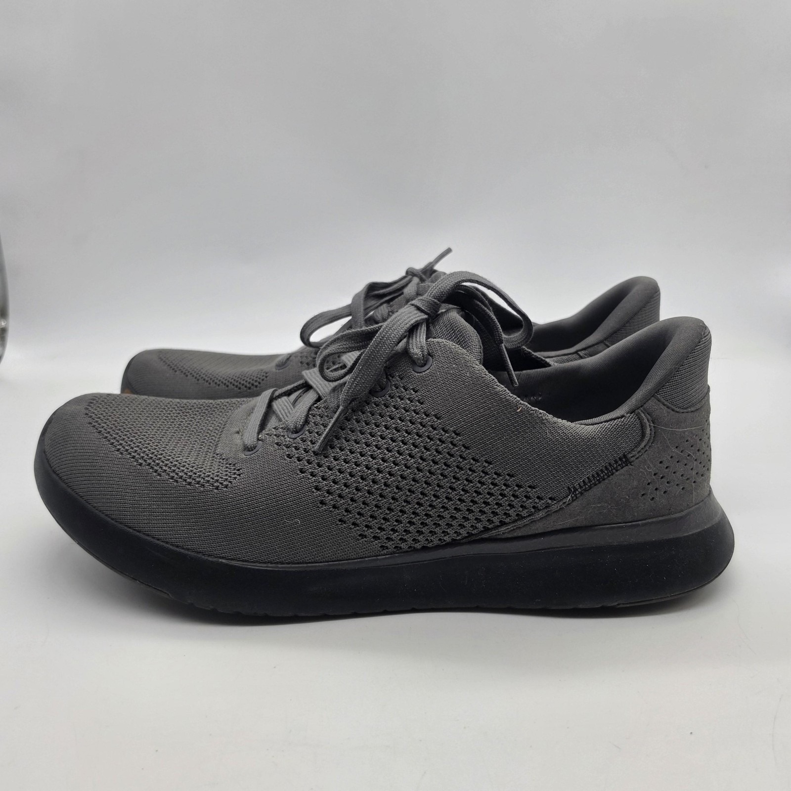 Kizik Handsfree Labs Shoes Gray Knit Lace Up Casual Men's Size 10 Sneakers